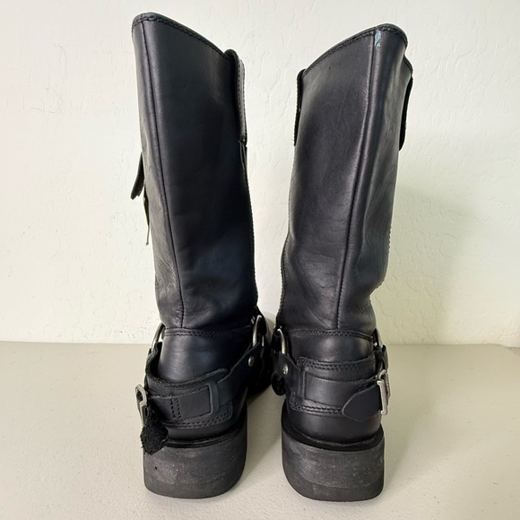 Harley Davidson Westmore Black Leather Harness Motorcycle Boots D93315 Men 10.5M main image 8